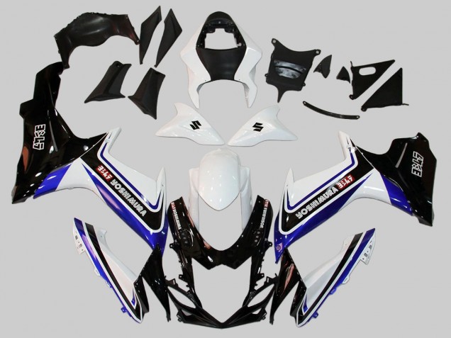 2011-2024 Suzuki GSXR 600/750 Motorcycle Fairings - White Blue Black Alstare Canada Websites