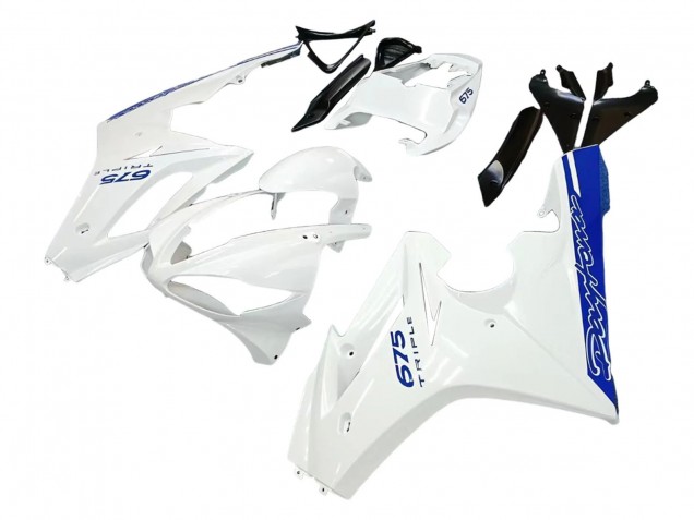 2006-2008 Triumph Daytona 675 Motorcycle Fairings - White Blue Canada Websites