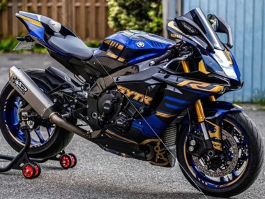 2015-2019 Yamaha YZF R1 Motorcycle Fairings - Blue Gold Black Canada Websites