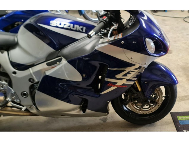 1996-2007 Suzuki GSXR 1300 Hayabusa Motorcycle Fairings - Blue White Canada Websites