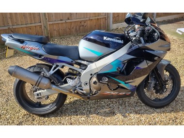 2002-2003 Kawasaki Ninja ZX9R Motorcycle Fairings - Blue Silver Canada Websites