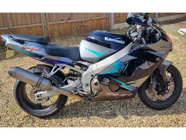 2002-2003 Kawasaki Ninja ZX9R Motorcycle Fairings - Blue Silver Canada Websites