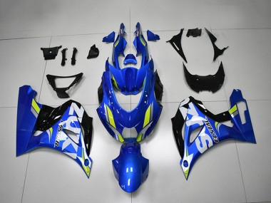 2017-2024 Suzuki GSXR 1000 Motorcycle Fairing - Blue White Green Canada Websites