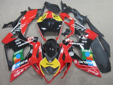 2005-2006 Suzuki GSXR 1000 Motorcycle Fairings - Black Red Yellow Blue JOMO Canada Websites