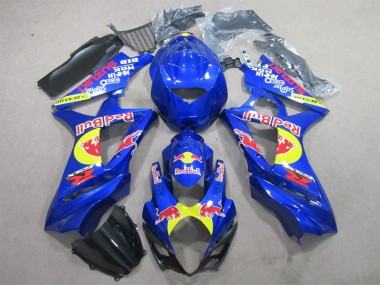 2007-2008 Suzuki GSXR 1000 Motorcycle Fairings - Blue Yellow Black Red Bull Canada Websites