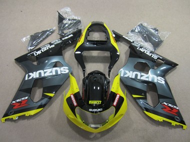 2001-2003 Suzuki GSXR 600 Motorcycle Fairings - Black Yellow Motul Canada Websites