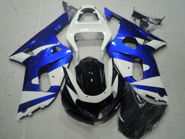 2001-2003 Suzuki GSXR 600 Motorcycle Fairings - White Blue Glossy Black Canada Websites