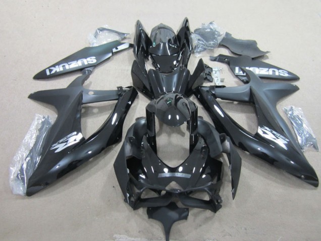 2008-2010 Suzuki GSXR 600 Motorcycle Fairings - Glossy Black White Canada Websites
