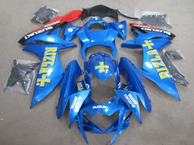 2011-2024 Suzuki GSXR 600 Motorcycle Fairings - Blue Gold Rizla Canada Websites