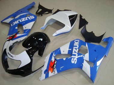 2001-2003 Suzuki GSXR 750 Motorcycle Fairings - White Blue Glossy Black Canada Websites
