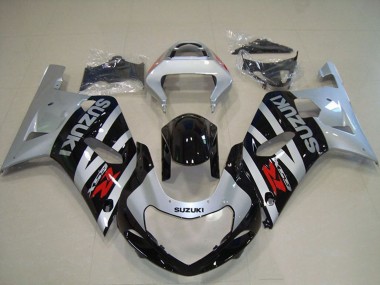 2001-2003 Suzuki GSXR 750 Motorcycle Fairings - Silver Glossy Black Canada Websites