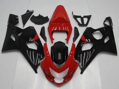 2004-2005 Suzuki GSXR 750 Motorcycle Fairing - Red Glossy Black Canada Websites