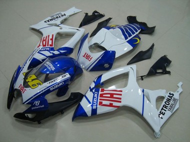 2006-2007 Suzuki GSXR 750 Motorcycle Fairings - White Blue Red Fiat 46 Canada Websites