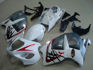 1996-2007 Suzuki GSXR 1300 Hayabusa Motorcycle Fairings - White Red Matte Grey Canada Websites