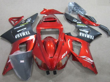 1998-1999 Yamaha YZF R1 Motorcycle Fairings - Red Black White Decal Canada Websites