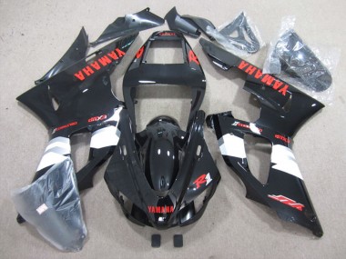1998-1999 Yamaha YZF R1 Motorcycle Fairings - Glossy Black White Red Decals Canada Websites