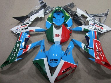 2004-2006 Yamaha YZF R1 Motorcycle Fairings - White Blue Red Green White Fiat Motul Canada Websites