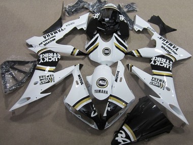 2004-2006 Yamaha YZF R1 Motorcycle Fairings - White Black Lucky Strike Canada Websites