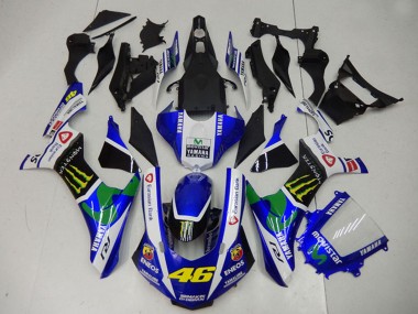 2015-2019 Yamaha YZF R1 Motorcycle Fairings - White Blue Black Green ENEOS MoviStar Monster 46 Canada Websites