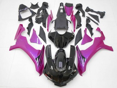 2015-2019 Yamaha YZF R1 Motorcycle Fairings - Glossy Black Pink Canada Websites