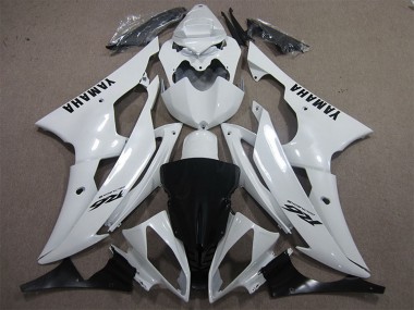 2008-2016 Yamaha YZF R6 Motorcycle Fairings - White Black Decals Canada Websites