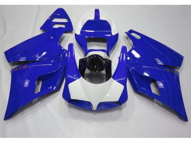 1993-2005 Gloss Blue & White Ducati 996 748 916 998 Fairings 1993-2005 Gloss Blue & White Ducati 996 748 916 998 Fairings