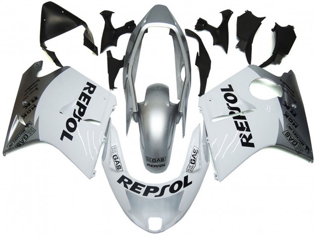 1996-2007 Silver White Repsol CBR1100XX Fairings
