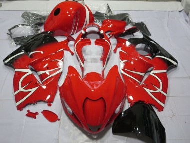 1997-2007 Black and White GSXR 1300 Hayabusa Fairings