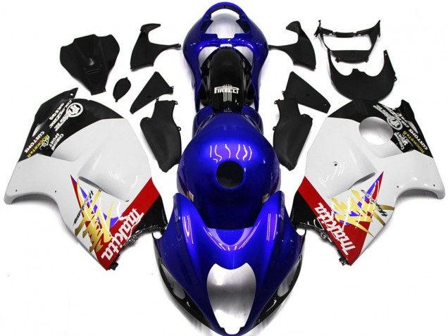 1997-2007 Blue and White Custom Logo GSXR 1300 Hayabusa Fairings 1997-2007 Blue and White Custom Logo GSXR 1300 Hayabusa Fairings
