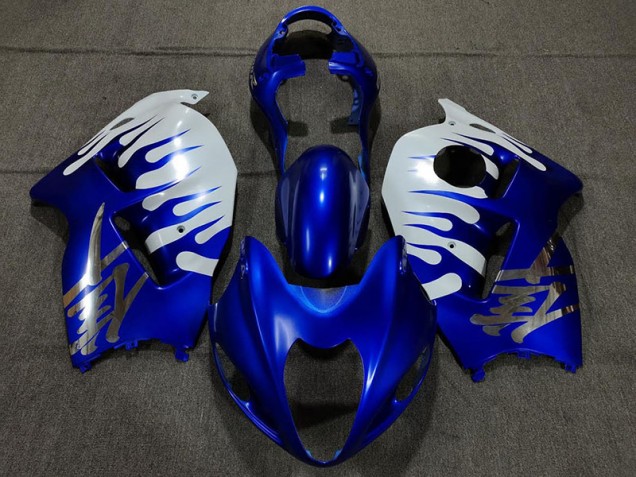 1997-2007 Gloss Blue and White GSXR 1300 Hayabusa Fairings 1997-2007 Gloss Blue and White GSXR 1300 Hayabusa Fairings