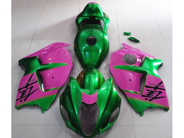 1997-2007 Gloss Green and Pink GSXR 1300 Hayabusa Fairings 1997-2007 Gloss Green and Pink GSXR 1300 Hayabusa Fairings