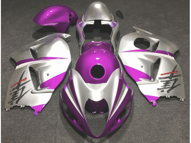 1997-2007 Gloss Pink and Silver GSXR 1300 Hayabusa Fairings 1997-2007 Gloss Pink and Silver GSXR 1300 Hayabusa Fairings