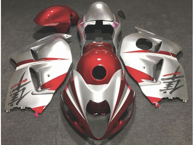 1997-2007 Gloss Red and Silver GSXR 1300 Hayabusa Fairings 1997-2007 Gloss Red and Silver GSXR 1300 Hayabusa Fairings