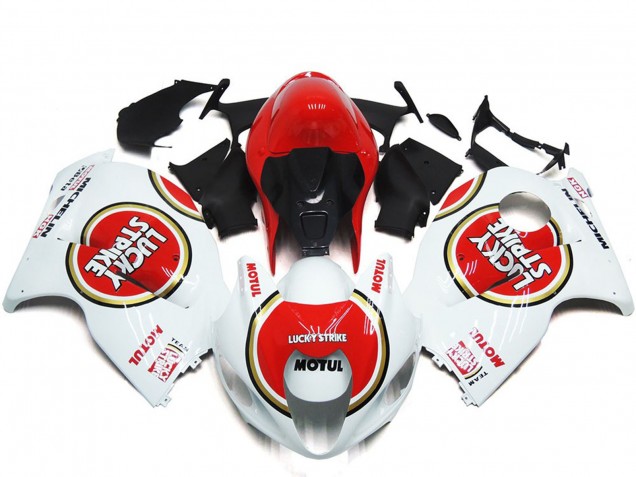 1997-2007 Red Lucky Strike Style GSXR 1300 Hayabusa Fairings
