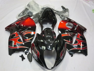 1997-2007 Red Swirl GSXR 1300 Hayabusa Fairings