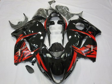 1997-2007 Red and Black GSXR 1300 Hayabusa Fairings