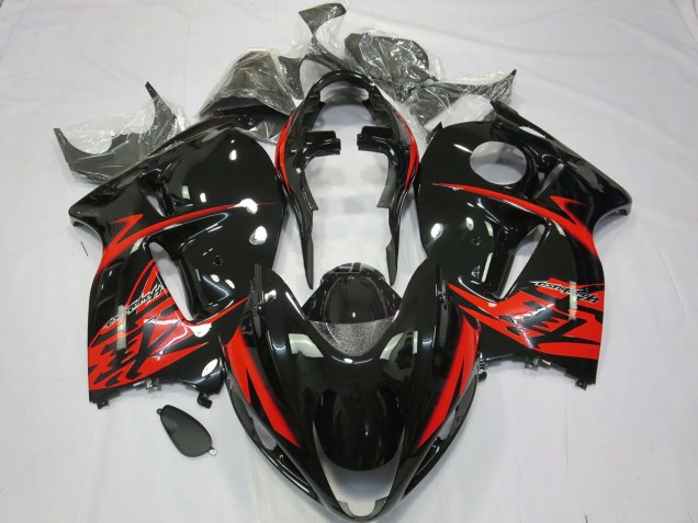 1997-2007 Red and Black GSXR 1300 Hayabusa Fairings