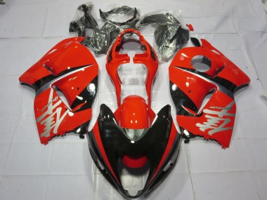 1997-2007 Red and Black Silver Decal GSXR 1300 Hayabusa Fairings