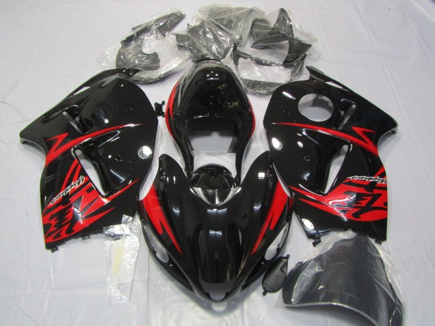 1997-2007 Red and Gloss Black GSXR 1300 Hayabusa Fairings