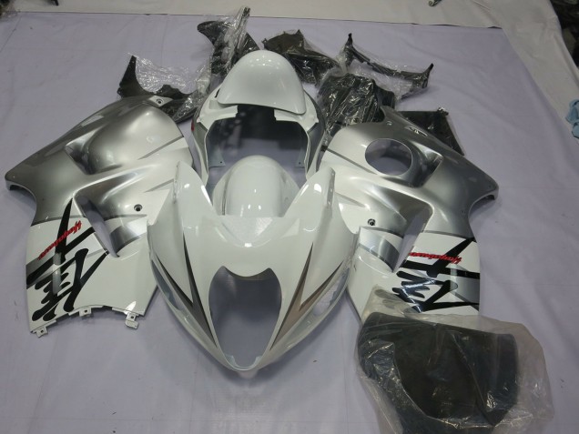 1997-2007 Silver White GSXR 1300 Hayabusa Fairings