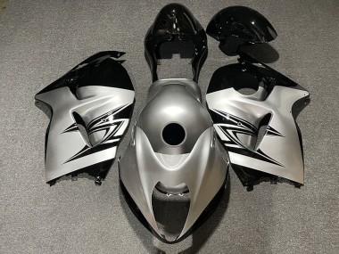 1997-2007 Silver and Black GSXR 1300 Hayabusa Fairings