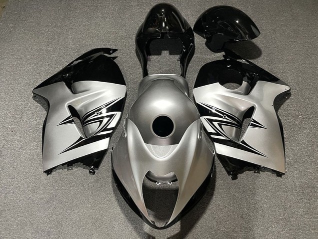 1997-2007 Silver and Black GSXR 1300 Hayabusa Fairings