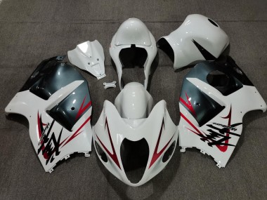 1997-2007 White Light Blue and Red GSXR 1300 Hayabusa Fairings