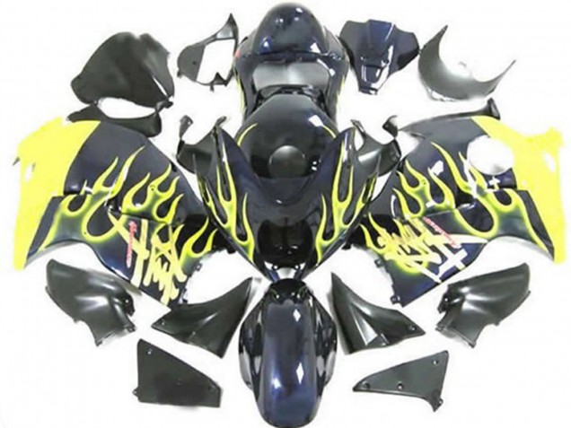 1997-2007 Yellow Flame GSXR 1300 Hayabusa Fairings