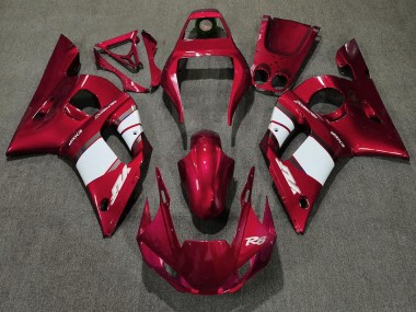 1998-2002 Deep Red & White R6 Fairings