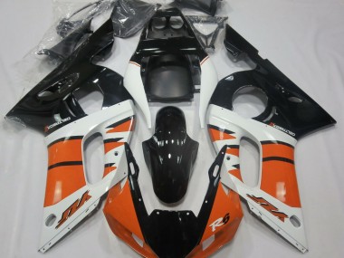 1998-2002 Gloss Orange and Black R6 Fairings