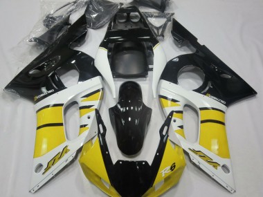 1998-2002 Gloss Yellow and Black R6 Fairings