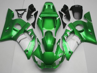 1998-2002 Green & White R6 Fairings