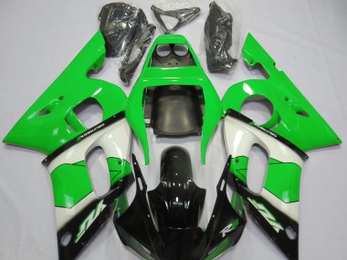 1998-2002 Green White and Black R6 Fairings