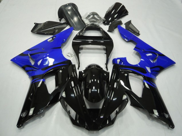 2000-2001 Black Flame & Blue R1 Fairings 2000-2001 Black Flame & Blue R1 Fairings